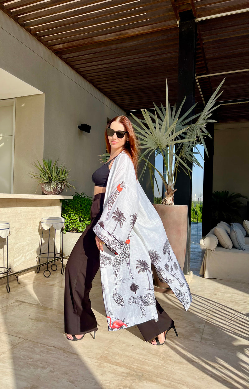 The Modern Muse Linen Kimono