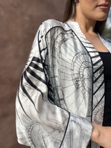 Fibonacci Spiral Silk Kimono