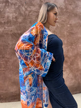 Flower of Life Linen Kimono