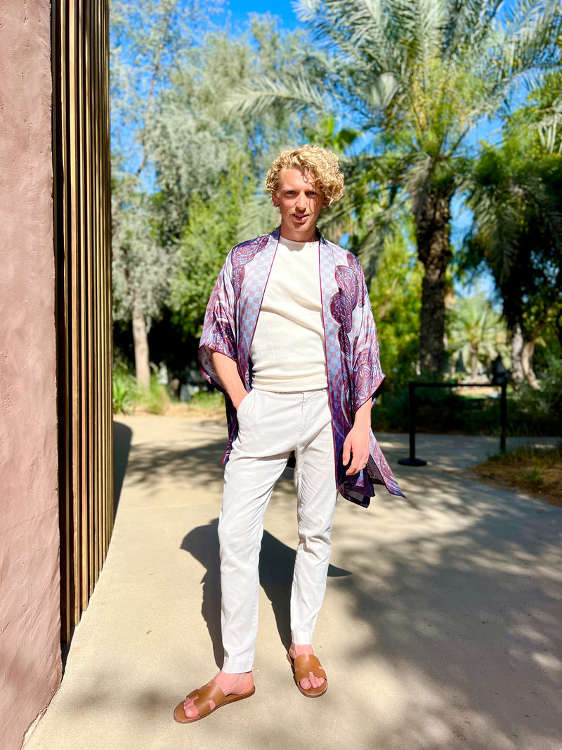 Warrior "Labyrinth" Silk Kimono