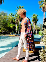 Unisex "Mosaic" Luxury Silk Kimono